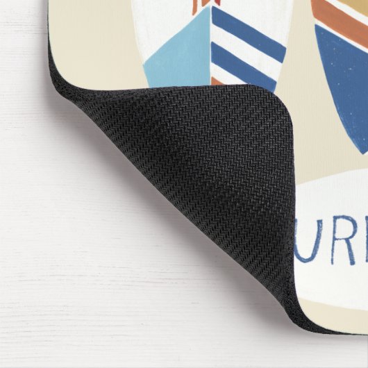 Surf ist auf! Surfbretter Mousepad (Ecke)