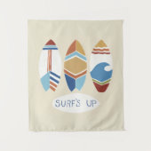 Surf ist auf! Surfbretter Wandteppich (Vorderseite)