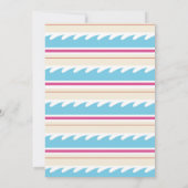 Surf ist auf! Surfen Sie eine Welle Blue Beach Gir Einladung (Rückseite)