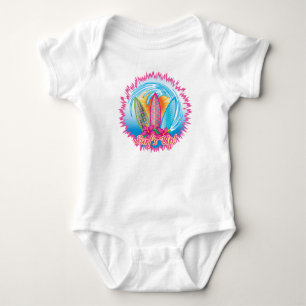 Surf ist auf! - Surfer Girl Baby Strampler