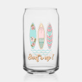 Surf ist auf! Tropical Beach Summer Surfing Dosenglas (Rückseite)
