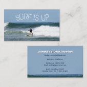 Surf ist auf visitenkarte (Vorne/Hinten)