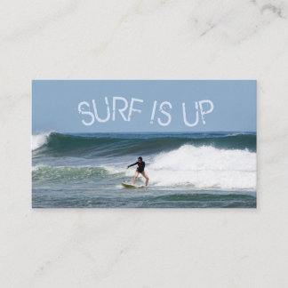 Surf ist auf visitenkarte