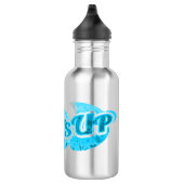 Surf ist bis Aquablau Trinkflasche (Rechts)