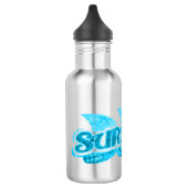 Surf ist bis Aquablau Trinkflasche (Links)