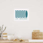 Surf Jeffreys Bay Südafrika Poster (Küche)