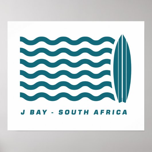Surf Jeffreys Bay Südafrika Poster (Vorne)