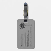 Surf, just surf. In red and gray Gepäckanhänger (Rückseite vertikal)