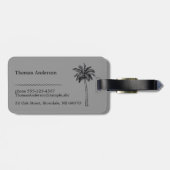 Surf, just surf. In red and gray Gepäckanhänger (Rückseite horizontal)