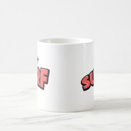 Surf, just surf. In red Kaffeetasse (Mittel)