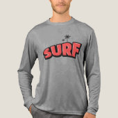 Surf, just surf. In red Tri-Blend Shirt (Vorderseite)