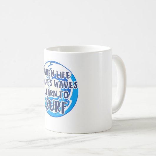 Surf Kaffeetasse (VorderseiteRechts)