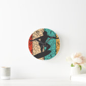 Surf Kalifornien Runde Wanduhr (Zuhause)