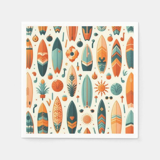 Surf Leben Serviette (Vorderseite)