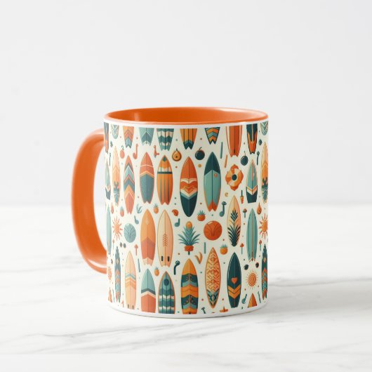 Surf Leben Tasse (Vorderseite Links)