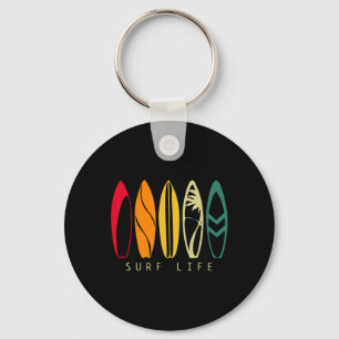 Surf Leben Vintage Surfen Retro Surfbrett Surfer  Schlüsselanhänger