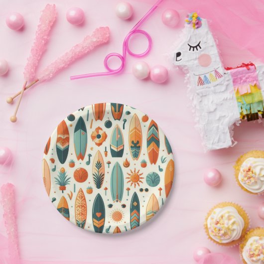 Surf Life Pappteller (Party)