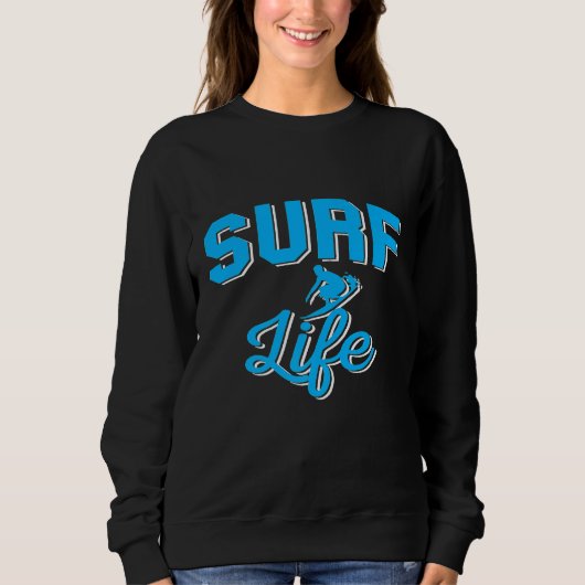 Surf Life Premium Sweatshirt (Vorderseite)