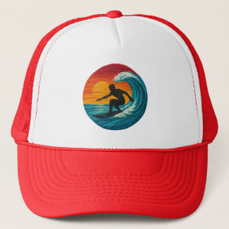 Surf Life Wave & Surfboard Truckerkappe