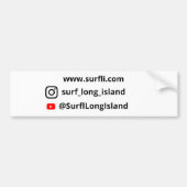 Surf Long Island Auto Aufkleber (Vorne)