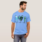 surf love skate gift T-Shirt (Vorne ganz)