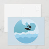 SURF LOVER POSTKARTE (Vorne/Hinten)