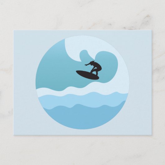 SURF LOVER POSTKARTE (Vorderseite)