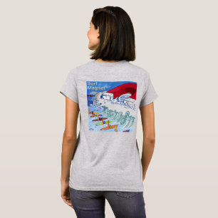 Surf Magnet Damen graues T-Shirt