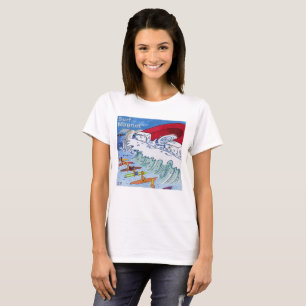 Surf Magnet Damen weißes T-Shirt