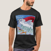 Surf Magnet Männer schwarzes T-Shirt (Vorderseite)