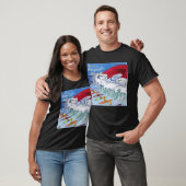 Surf Magnet Männer schwarzes T-Shirt (Unisex)