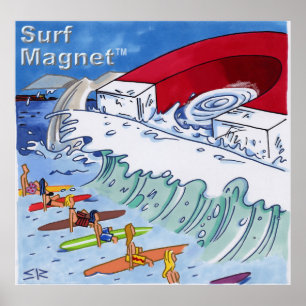 Surf Magnet Matt Value Poster