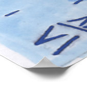 Surf Magnet Matte Poster (Ecke)