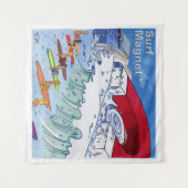Surf Magnet Wandteppich (Vorderseite (Horizontal))