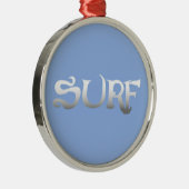 Surf Medal Ornament Aus Metall (Rechts)