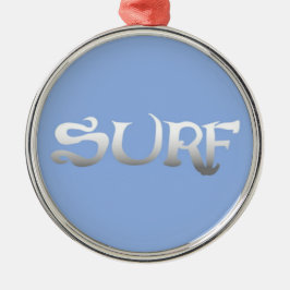 Surf Medal Ornament Aus Metall