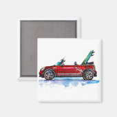 Surf Mini Magnet (Vorderseite/Rückseite)