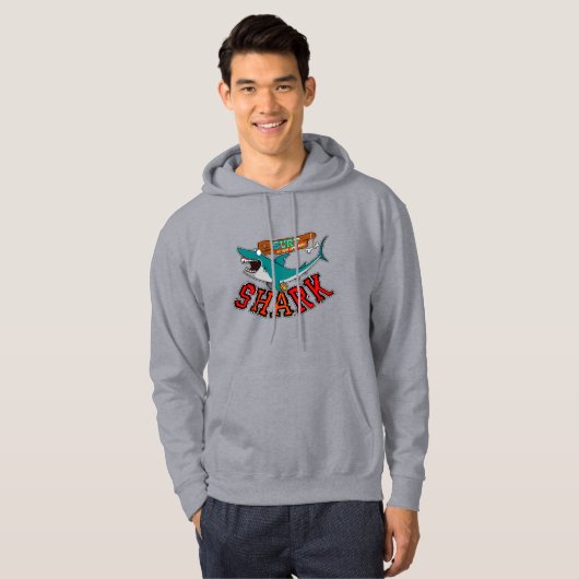 Surf mit Hai Hoodie (Vorne ganz)
