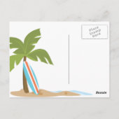 Surf Monkey Postkarte (Rückseite)