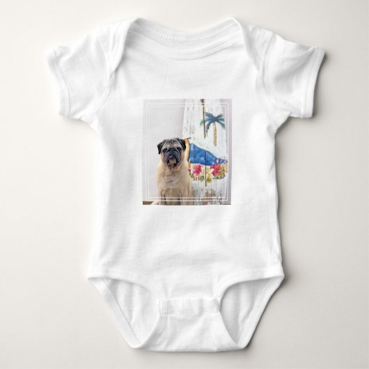 Surf-Mops Baby Strampler (Vorderseite)