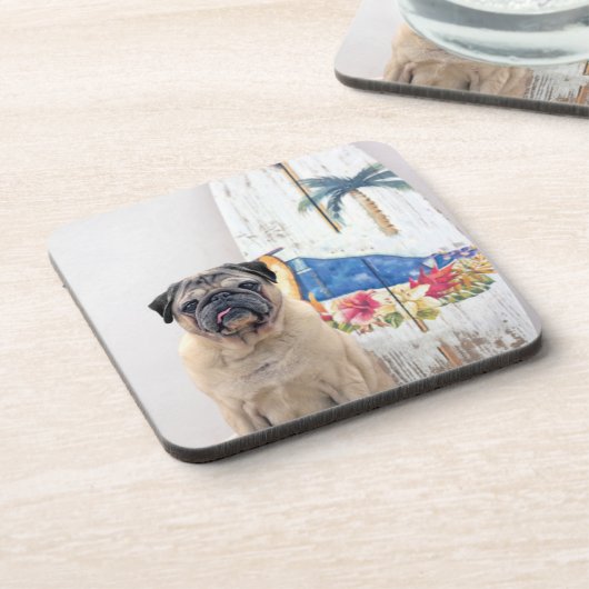 Surf-Mops Getränkeuntersetzer (Linke Seite)