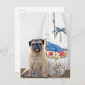 Surf-Mops Postkarte (Vorne/Hinten)