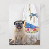 Surf-Mops Postkarte (Vorderseite)