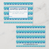 Surf 'N Fishies Diaper Raffle Tickets Begleitkarte (Vorne/Hinten)