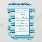 Surf 'N Fishies Nautical Baby Sprinkle Einladung (Vorne/Hinten)