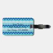 Surf 'N Sun Nautical Gepäckanhänger (Rückseite horizontal)