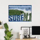 Surf NJ Poster (Heimbüro)