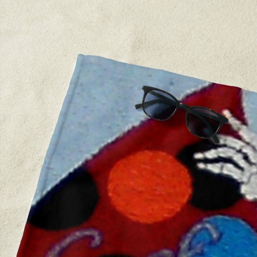 Surf- oder die Strandtuch (Beispiel)