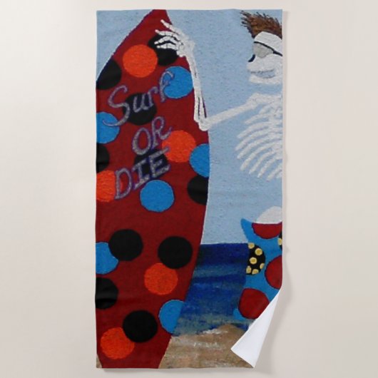 Surf- oder die Strandtuch (Vorderseite)