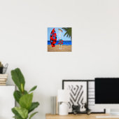 Surf oder stirb Poster (Heimbüro)